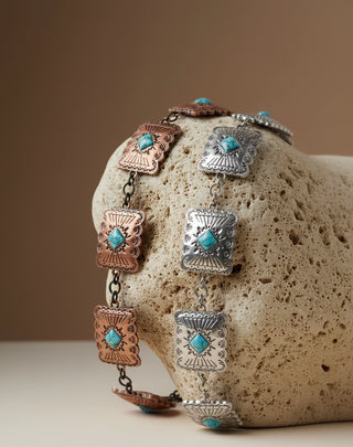 TURQUOISE TRAIL CONCHO BELT