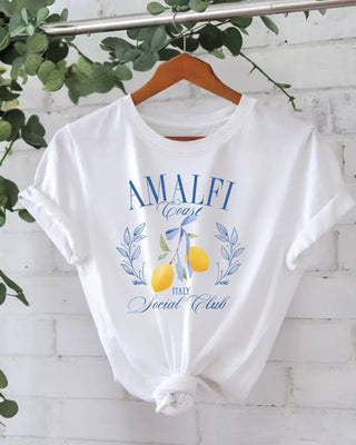 Lemon Graphic T-Shirt-WHITE