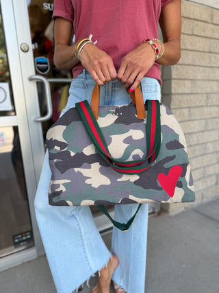 CHELSIE CANVAS PRINTED TOTE