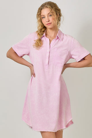 MY-ROLLED SLEEVE DRESS