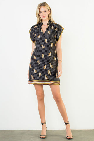 THML - SS LEOPARD PRINT DRESS
