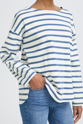 BY- BYRAMSI STRIPED PULLOVER