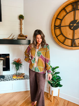 BRIELLE TIE UP BLOUSE