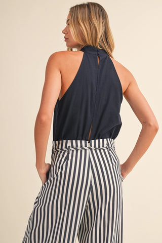 LYNN STRIPED JUMPSUIT