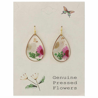 Cottage Daisy Dried Flower Earrings
