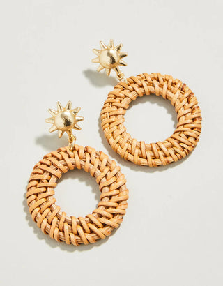 SUNSHINE WICKER EARRINGS