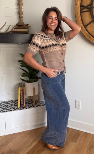 POSITANO FAIR-ISLE CARDI
