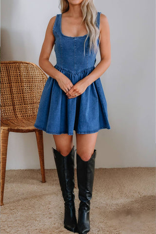 LDC Denim Bow Know Dress