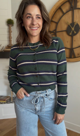 MULTI COLOR STRIPE CARDI