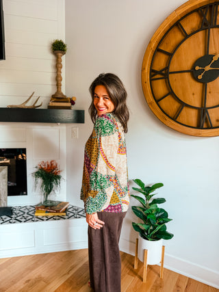 BRIELLE TIE UP BLOUSE