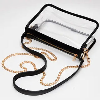 CLEAR|PURP RECTANGLE STADIUM BAG