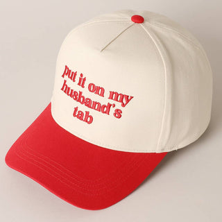 Husband's tab Cap-Red