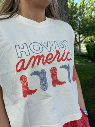 HOWDY AMERICA MUSCLE TANK