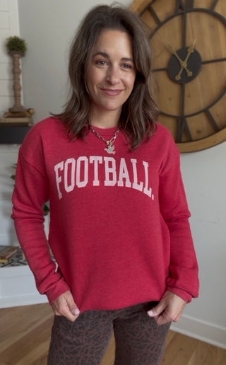 FOOTBALL RED CREWNECK