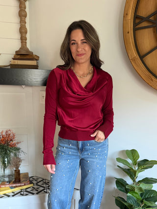 RUBY RUSH DRAPE SWEATER