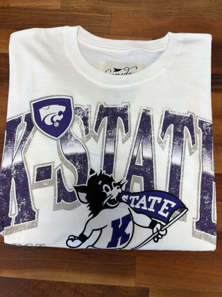 KSTATE GRAPHIC TEE WITH PATCHES