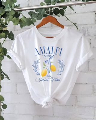 Lemon Graphic T-Shirt-WHITE