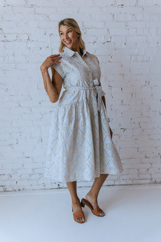 ZENITH EYELETTE DRESS