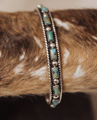 BOHO TURQUOISE RECTANGLE CUFF
