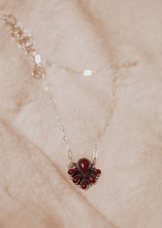 BOHO-JASPER TEARDROP NECKLACE