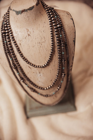 BOHO NAVAJO PEARL NECKLACES