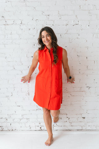 COTTON SHIRT DRESS