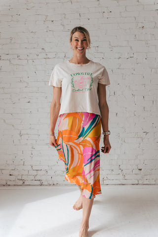 KINLEY SATIN SKIRT