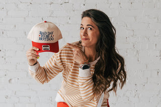 Bad Day To Be A Hotdog Patriotic Trucker Hat