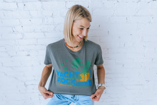 YACHT ROCK CROPPED TEE