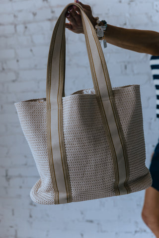 PS: RUBY RAFFIA TOTE BAG