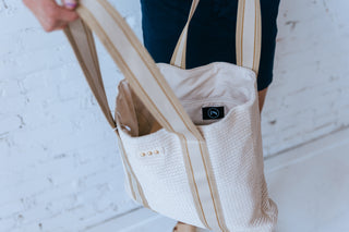 PS: RUBY RAFFIA TOTE BAG