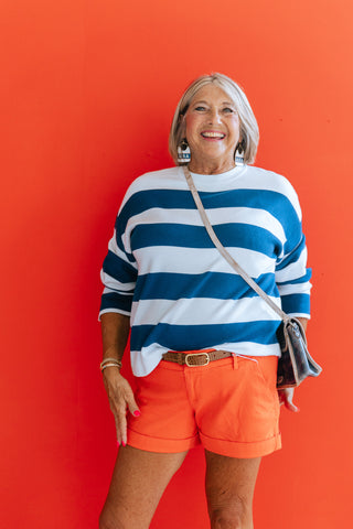 Bright Days Striped Sweater | BYOTARI STRIPE
