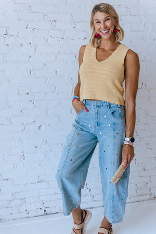 PINEAPPLE SWEATER TANK