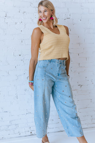 PINEAPPLE SWEATER TANK