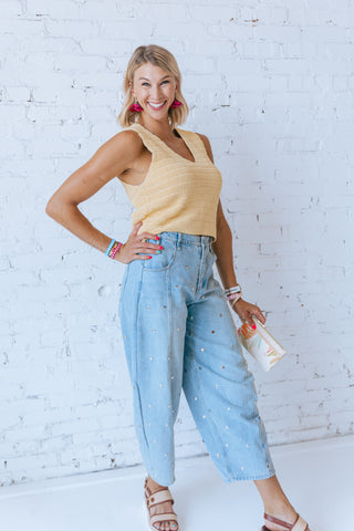 PINEAPPLE SWEATER TANK