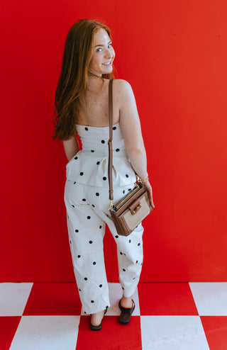 GRACE POLKADOT TUBE TOP SET