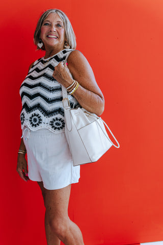 BYOESRA CROCHET TANK
