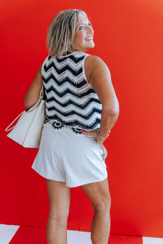 BYOESRA CROCHET TANK