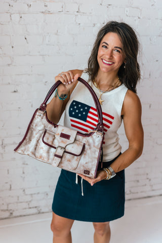 UNBENDING AMERICANA HANDBAG