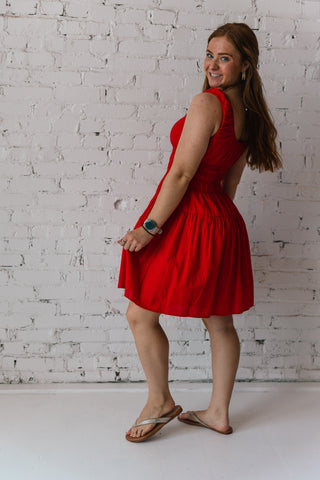 ARIEL RED MINI DRESS