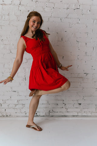 ARIEL RED MINI DRESS