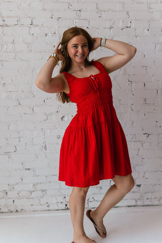 ARIEL RED MINI DRESS