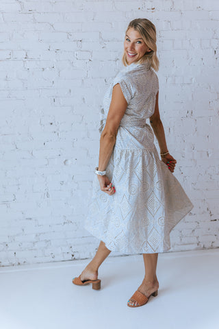 ZENITH EYELETTE DRESS