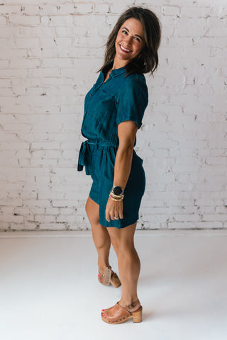 ROMPER WITH TIE