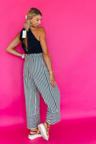 LYNN STRIPED JUMPSUIT