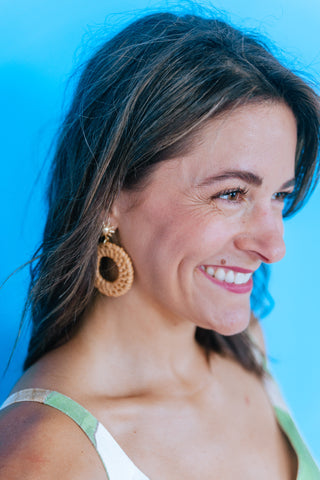 SUNSHINE WICKER EARRINGS