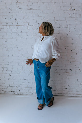 KATHRYN LINELACE BLOUSE