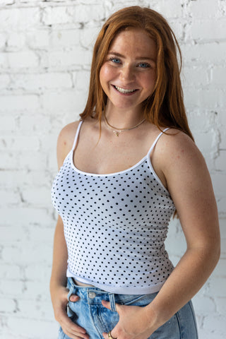 POLKA DOT STRAP CAMI