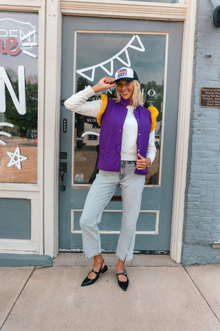 PUFF SNAP BUTTON VEST