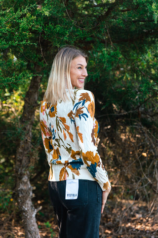 FALLING FOR FLORALS SWEATER